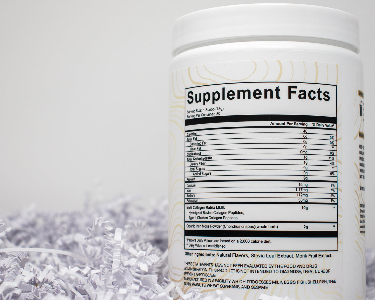 Sea Moss Collagen Supplement Facts